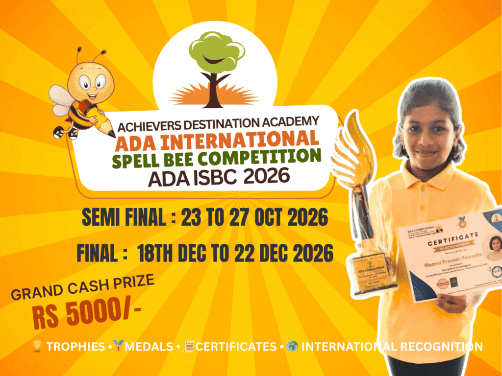 ADA International Spell Bee Competition 2025-26 Winners