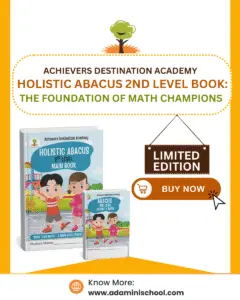 ADA Holistic Abacus Level 2 Main and Activity Book for improved bead technique and faster addition–subtraction skills